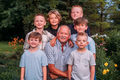 boys with grandpa