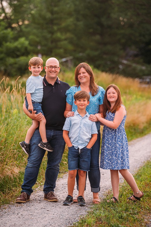 family portraits on farm