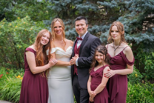 wedding party portrait