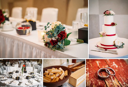 white oaks resort wedding reception details