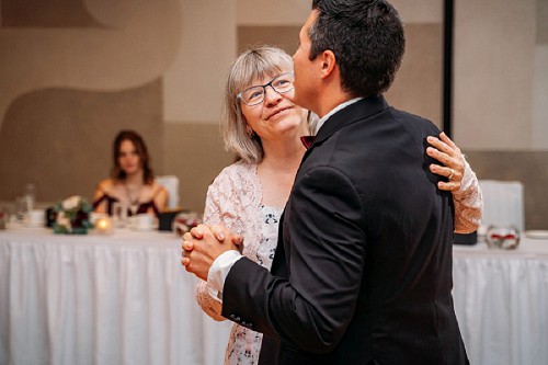 mother and groom first dance