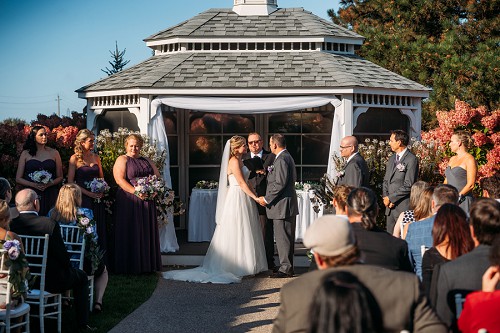 outdoor ceremony at john michaels