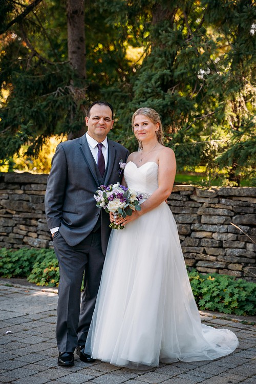 bride and groom portrait