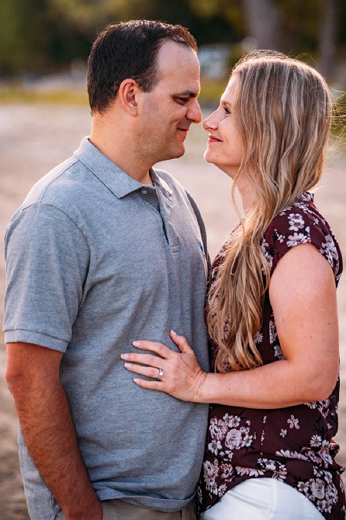 couple smiling at each other