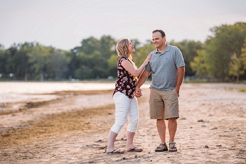 waverly beach engagement