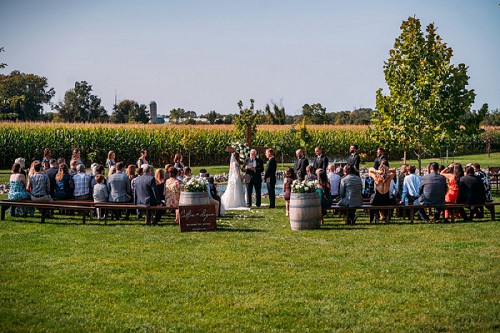 outdoor wedding ceremony kehoe and kin