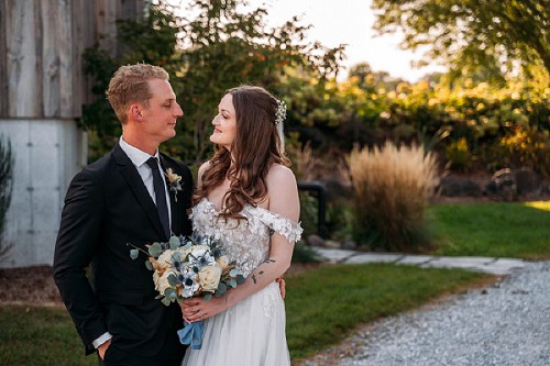 couple smiling at each other