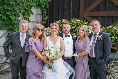 outdoor family portraits at Maple Meadows Farm