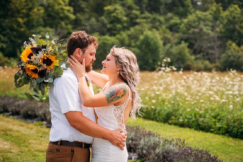 couple smiling at each other