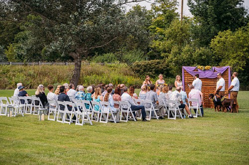backyard wedding ceremony in caistorville
