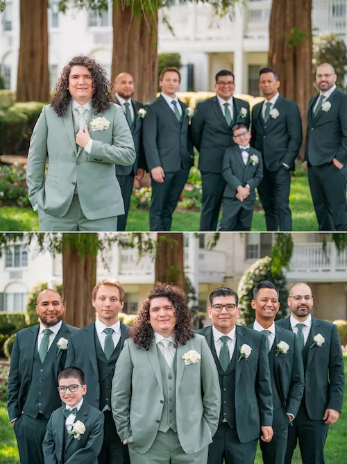 groom with groomsmen