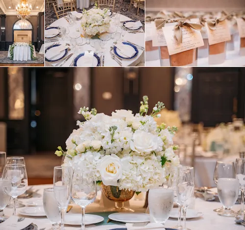 reception details at the madison hotel