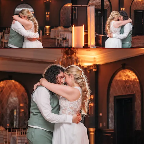 bride and groom final dance