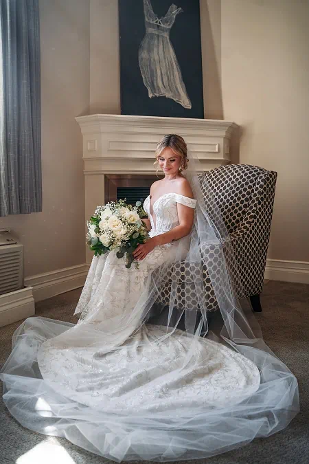 Bride getting ready at Inn on the Twenty