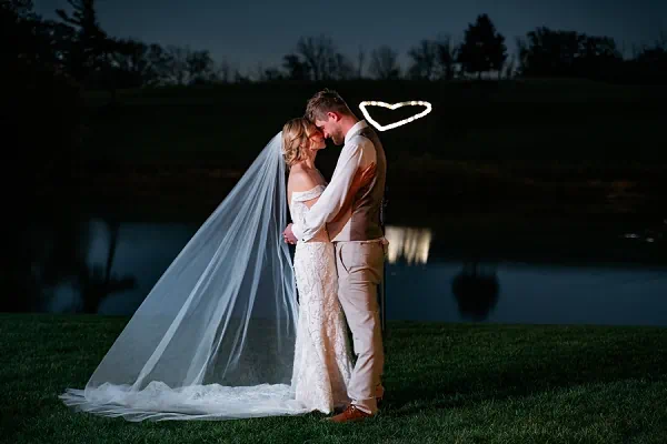 night wedding photography at sue ann winery