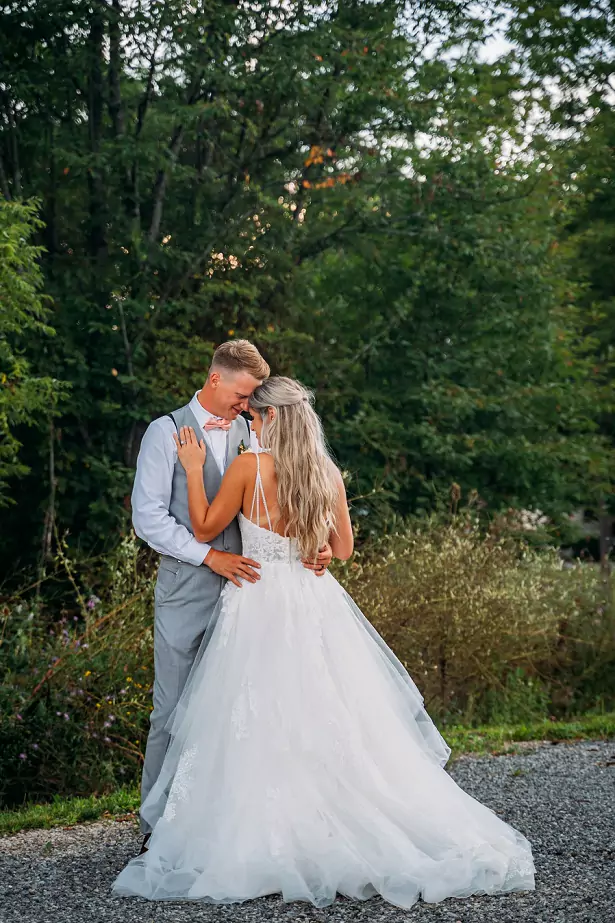 back of bride dress