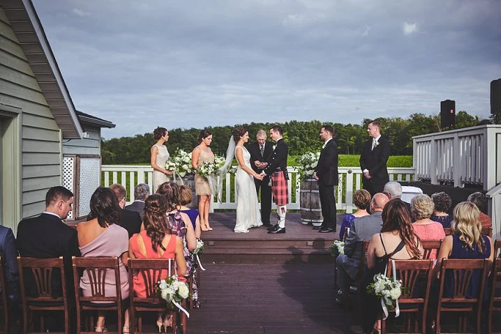 outdoor elopement ceremony at vineland estates winery