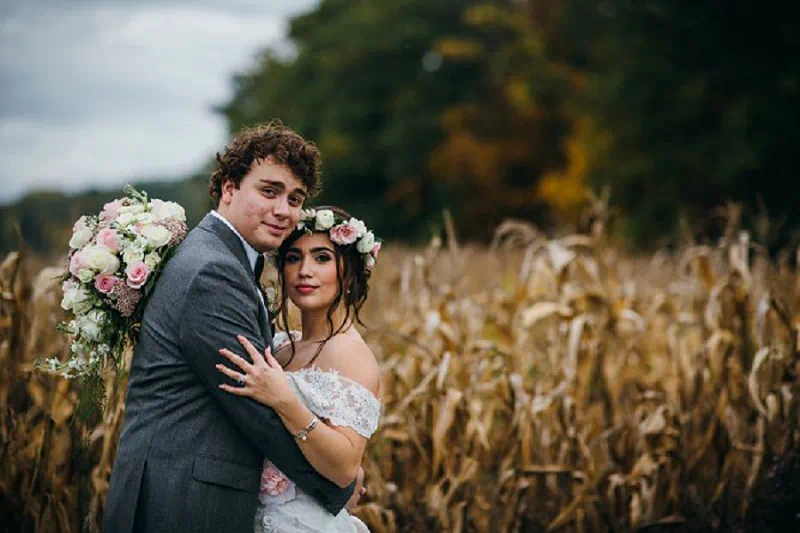 niagara wedding portrait of bride and groom